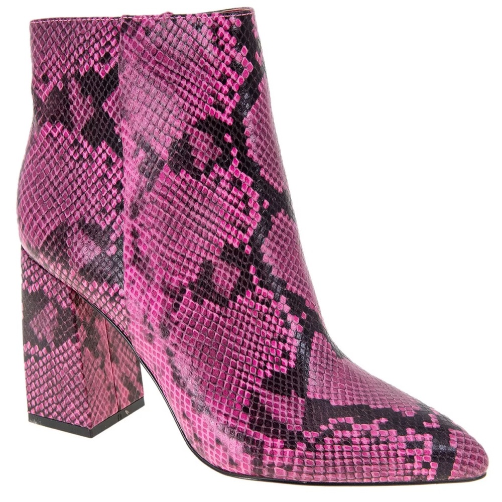 Never Worn Bcbgeneration Pink Snake Python Boots 7 - image 1